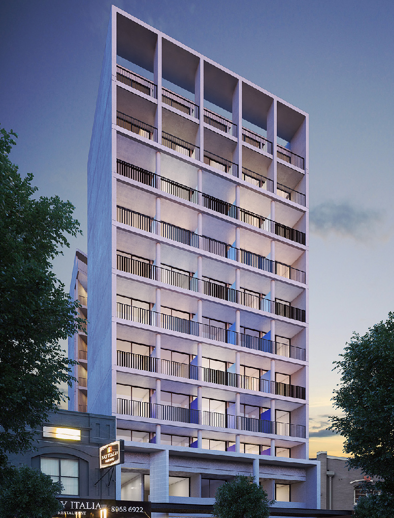 Bay Street Micro Apartments - multi-residential, mixed use project by McGregor Westlake Architecture