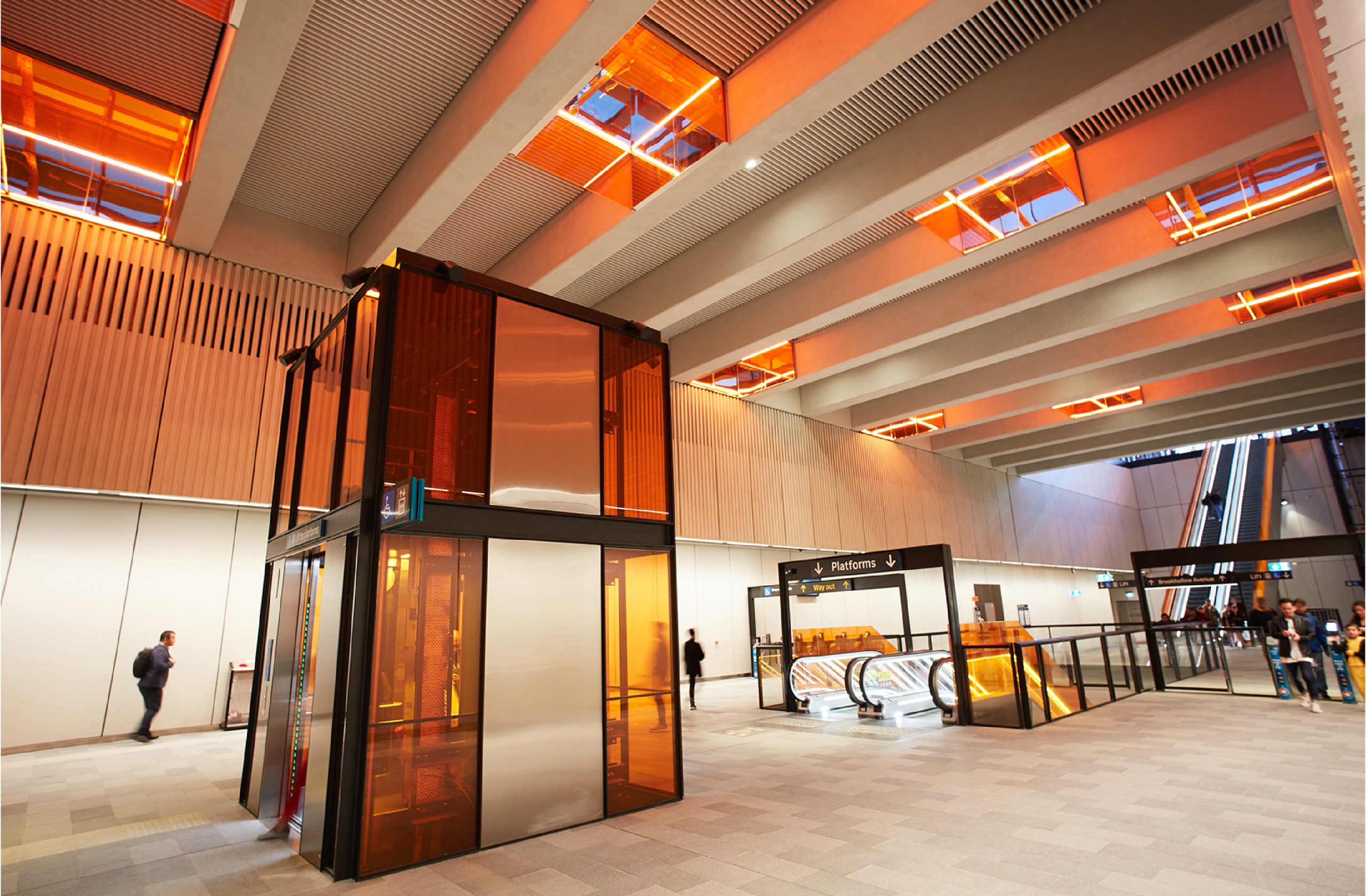 Norwest Station - Sydney Metro NorthWest, a public art and architecture project by McGregor Westlake Architecture