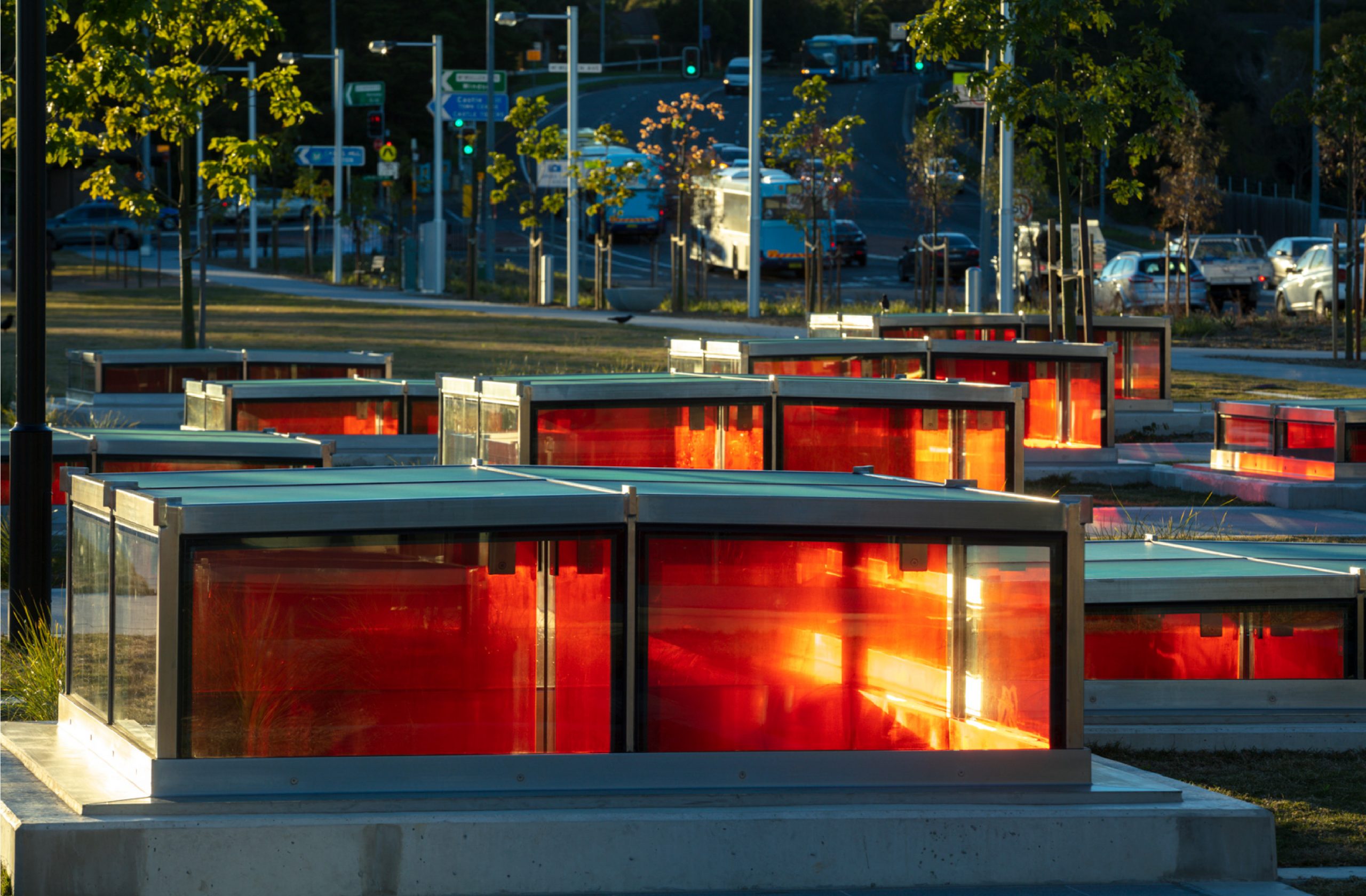 Castle Hill Station - Sydney Metro NorthWest, a public art and architecture project by McGregor Westlake Architecture