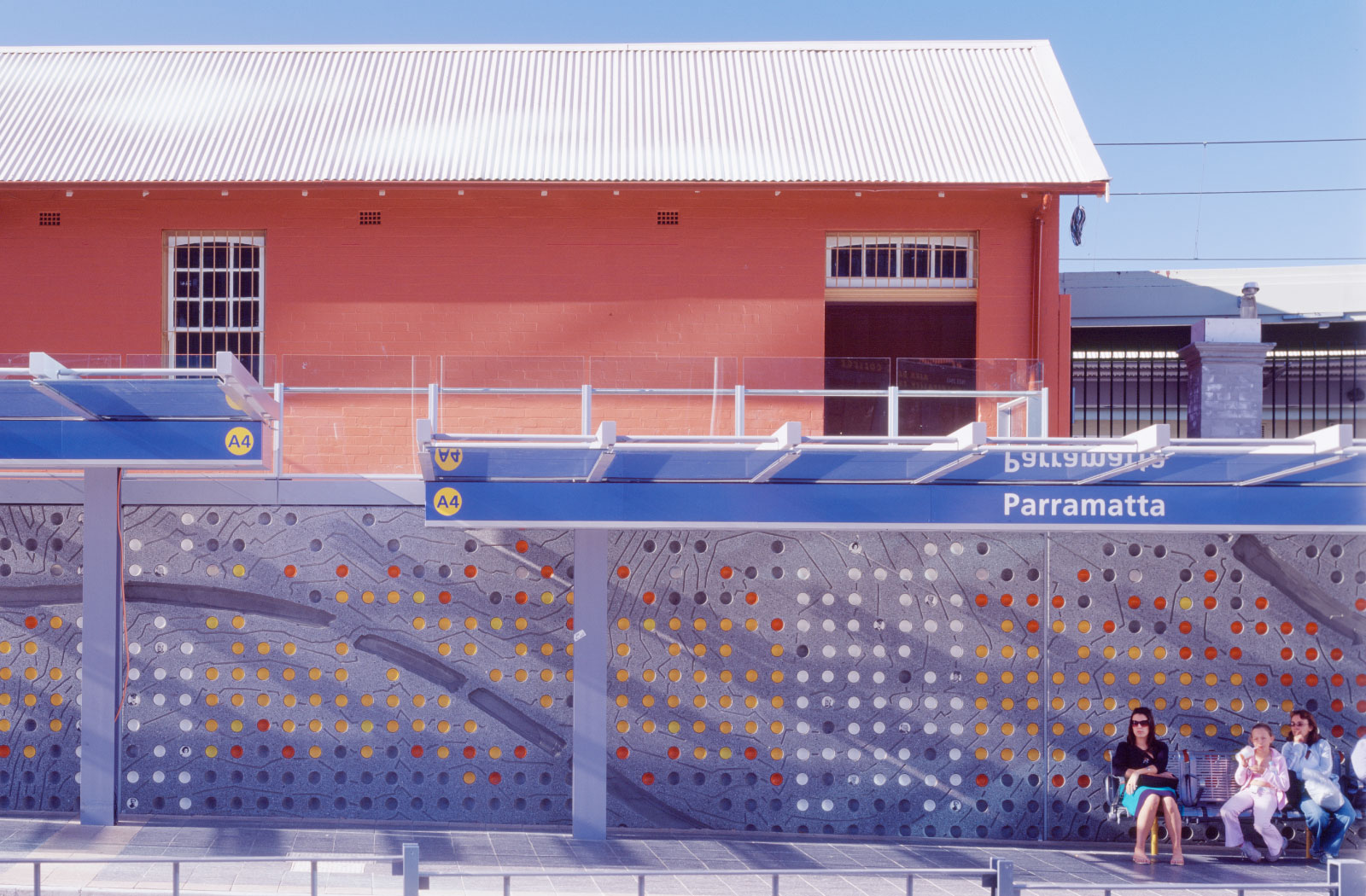 Parramatta Station Wall - award-winning urban design project by McGregor Westlake Architecture and HASSELL