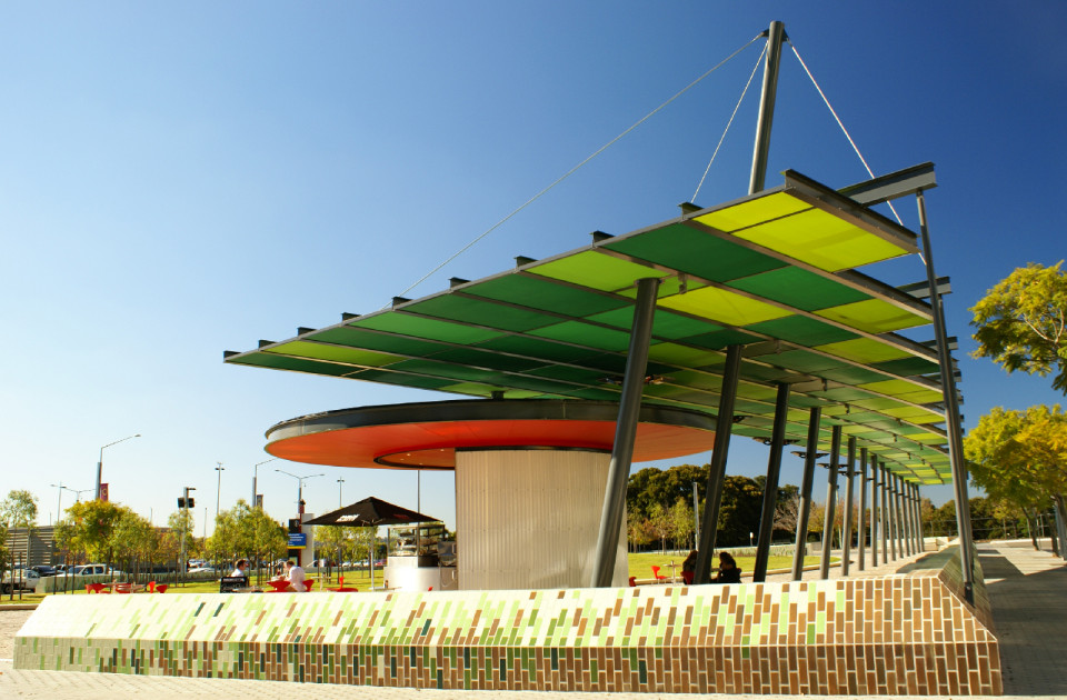 Jacaranda Square - A competition winner for the Olympic Park Town Centre by McGregor Westlake, Deuce Design and ASPECT Studios