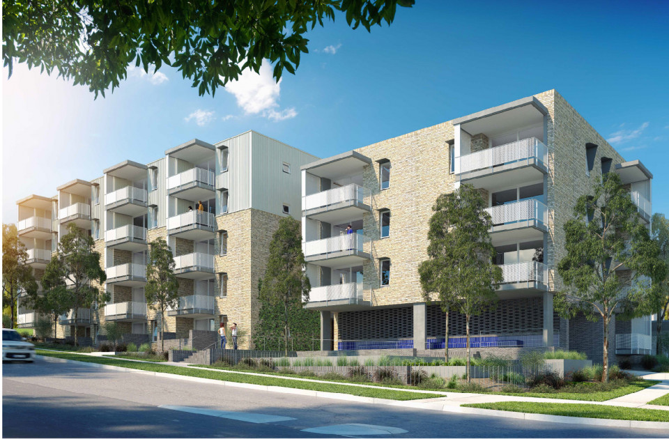St Marys Apartments - multi-residential project for Land and Housing Commission by McGregor Westlake Archtiecture