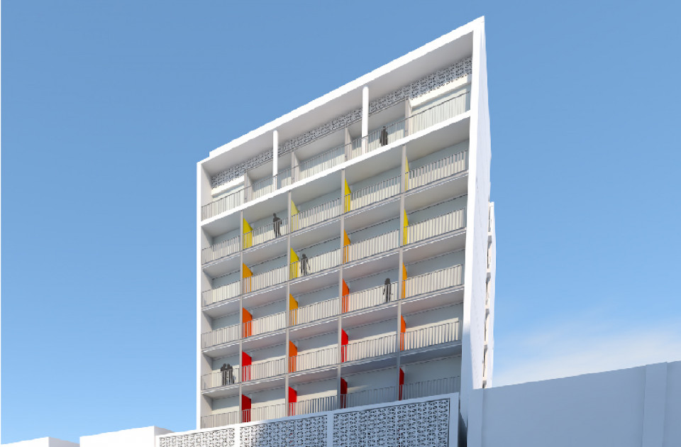 Bay Street Micro Apartments - multi-residential, mixed use project by McGregor Westlake Architecture