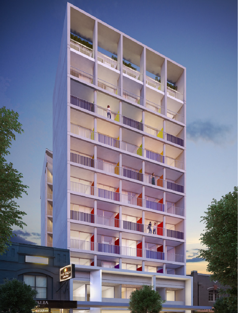 Bay Street Micro Apartments - multi-residential, mixed use project by McGregor Westlake Architecture