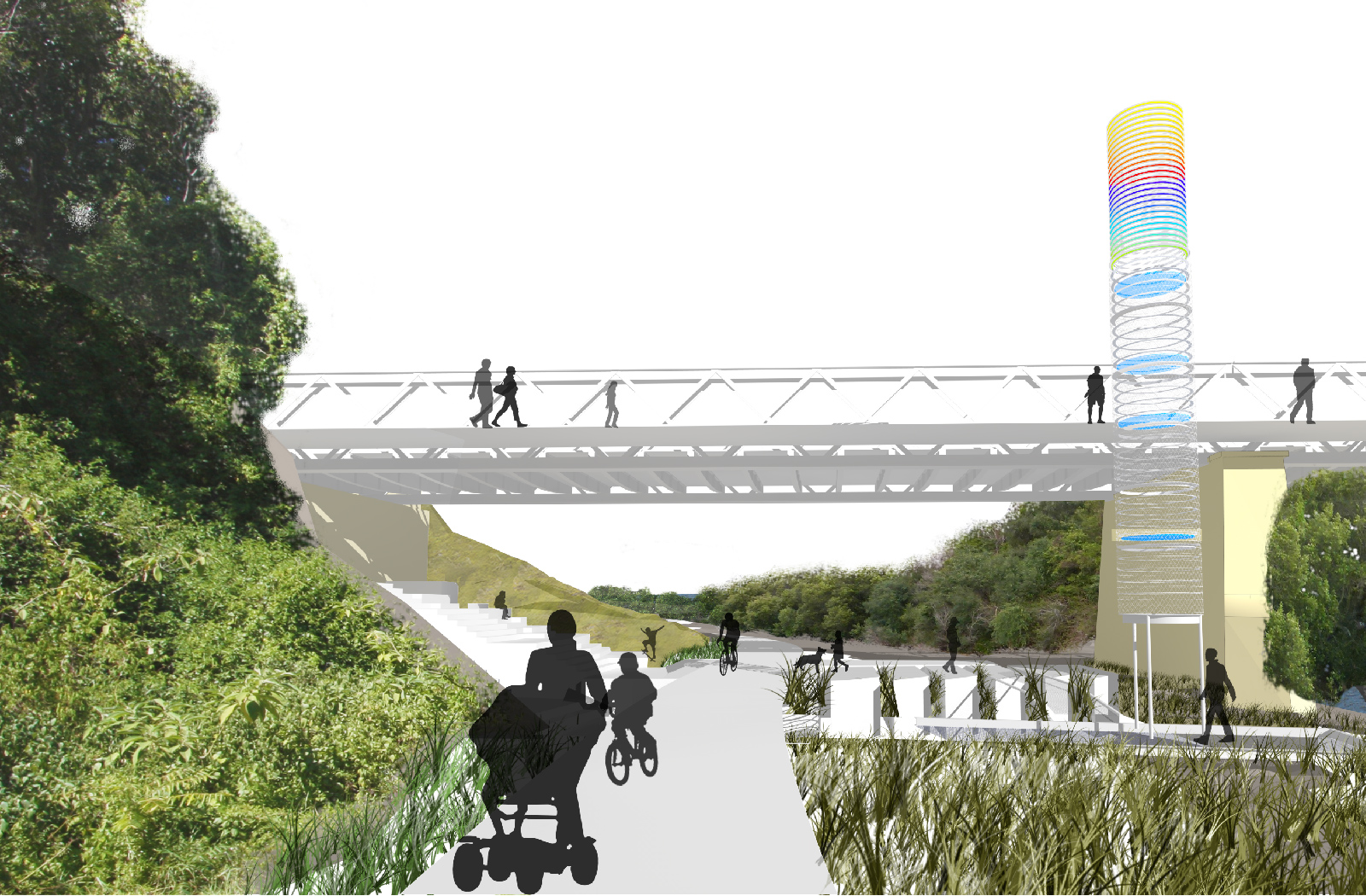 Parramatta Escarpment Boardwalk - Urban infrastructure cycleway by McGregor Westlake Architecture