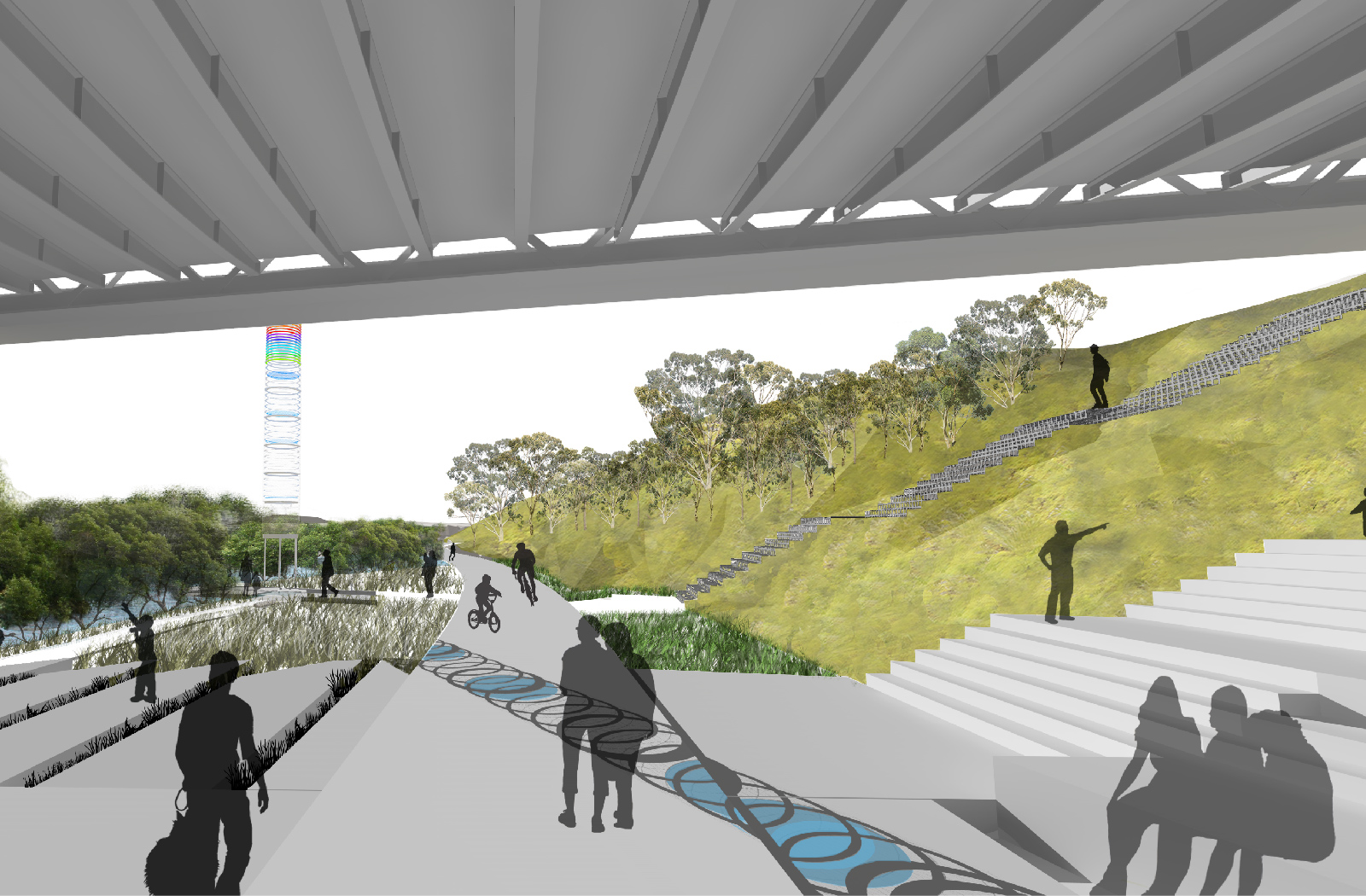 Parramatta Escarpment Boardwalk - Urban infrastructure cycleway by McGregor Westlake Architecture