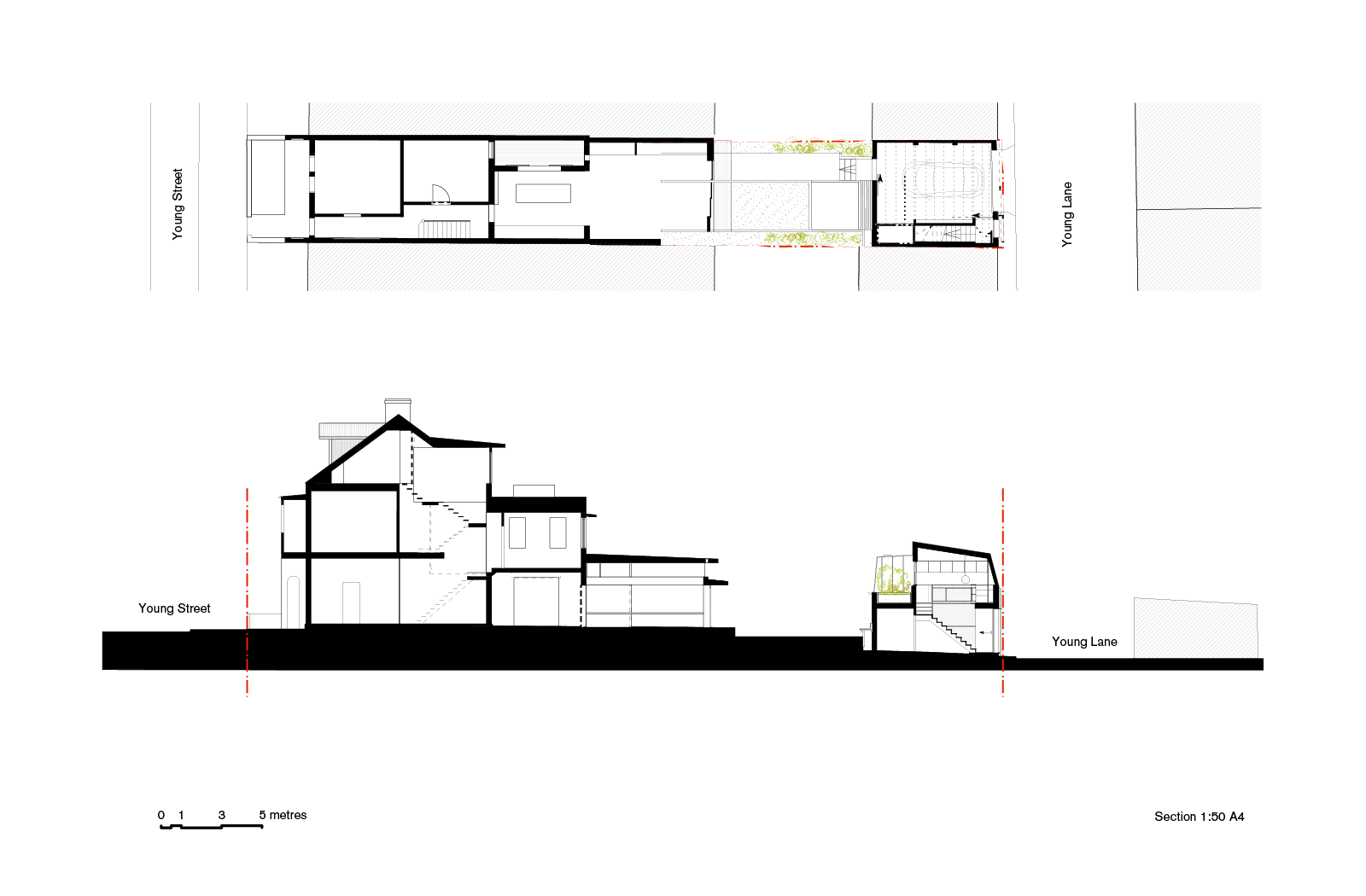 Redfern Studio drawings - an award-winning residential architecture project by McGregor Westlake Architecture