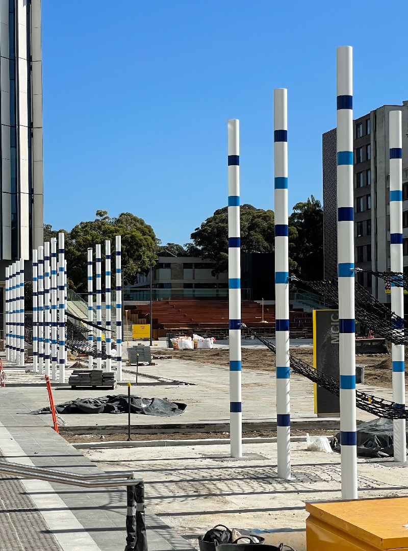 Alumni Park in construction by McGregor Westlake Architecture