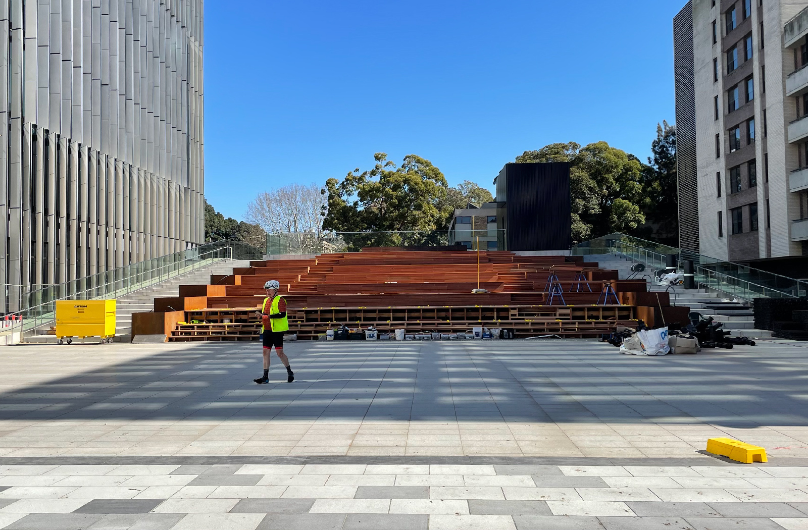 Alumni Park in construction by McGregor Westlake Architecture