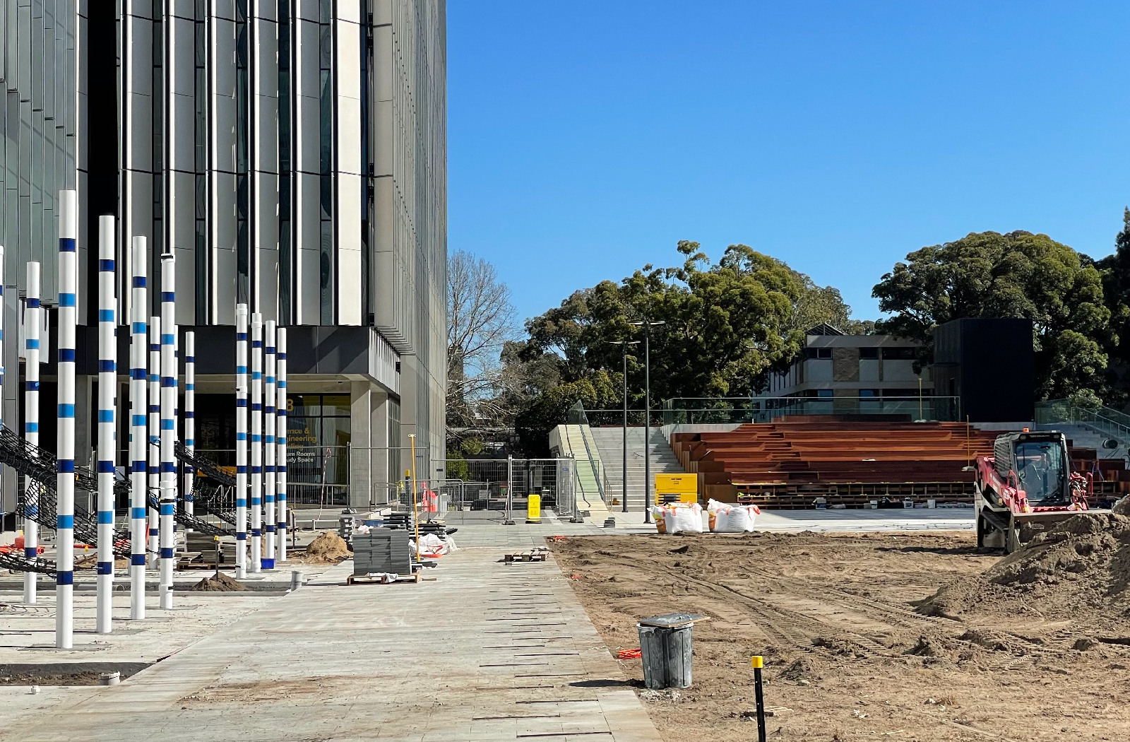 Alumni Park in construction by McGregor Westlake Architecture