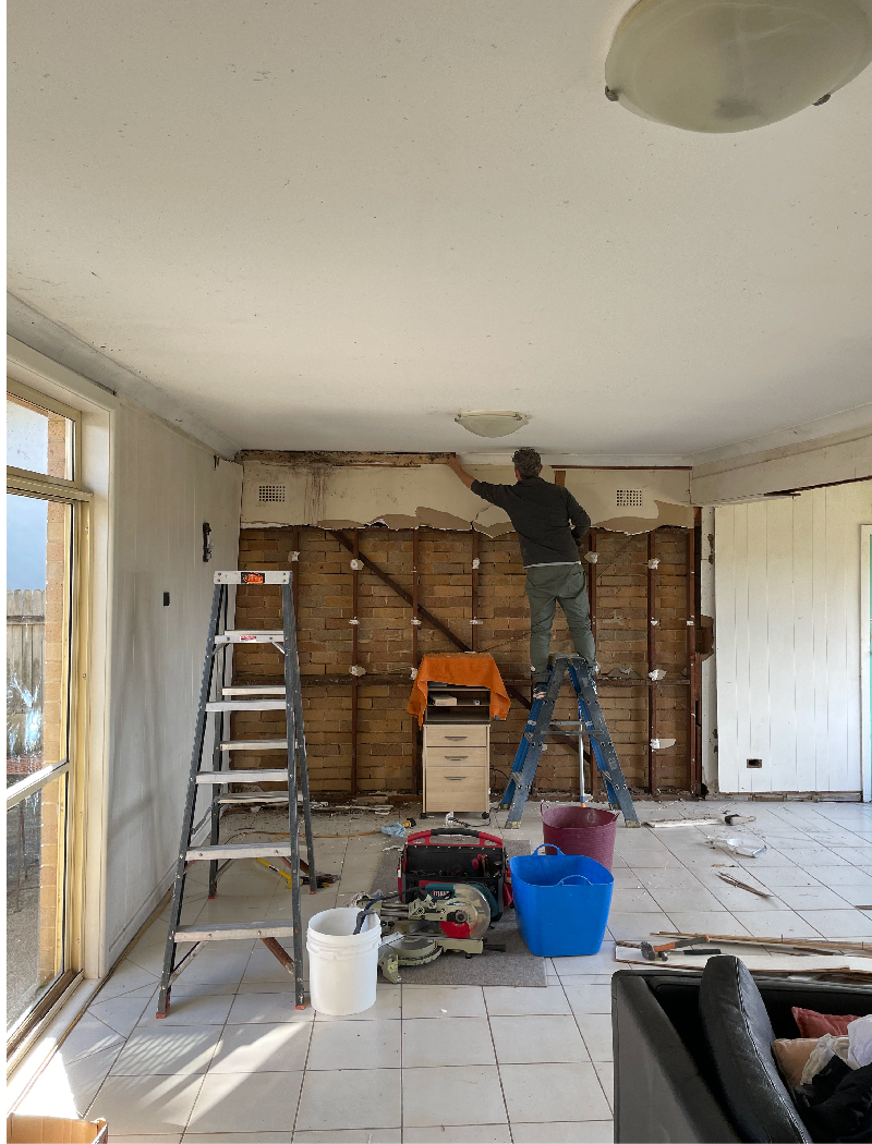 James at work